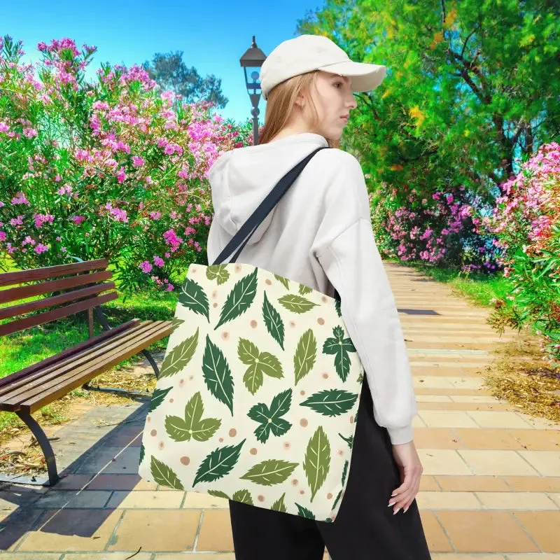 Eco Leaf Pattern Tote Bag Everyday Style