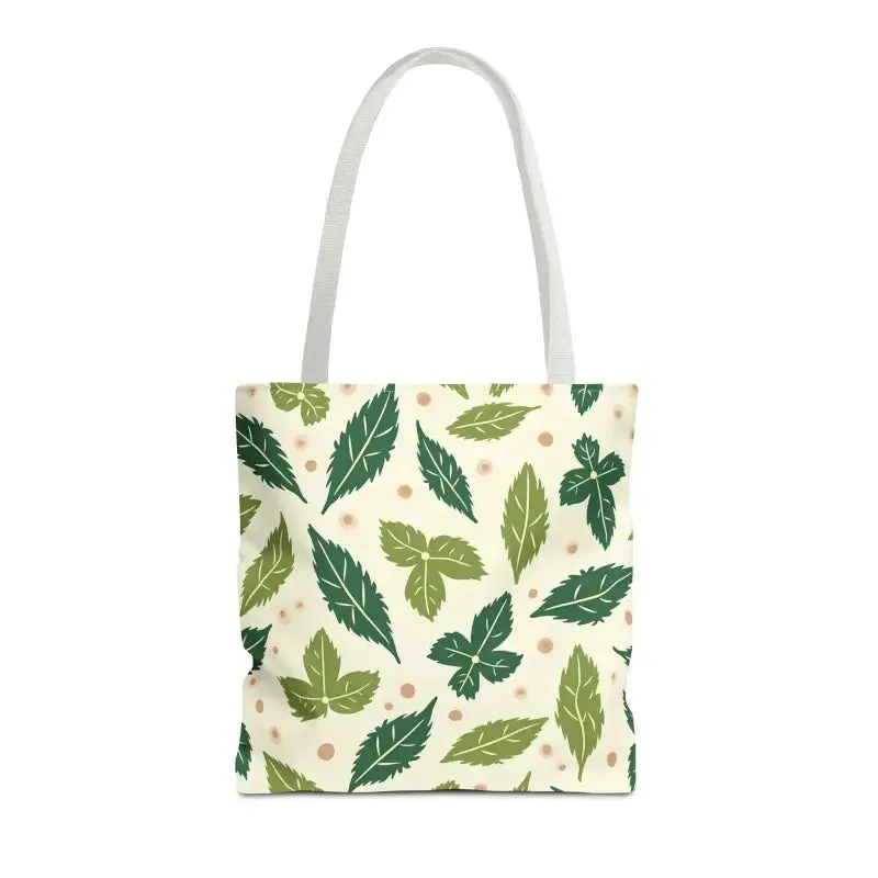 Eco Leaf Pattern Tote Bag Everyday Style