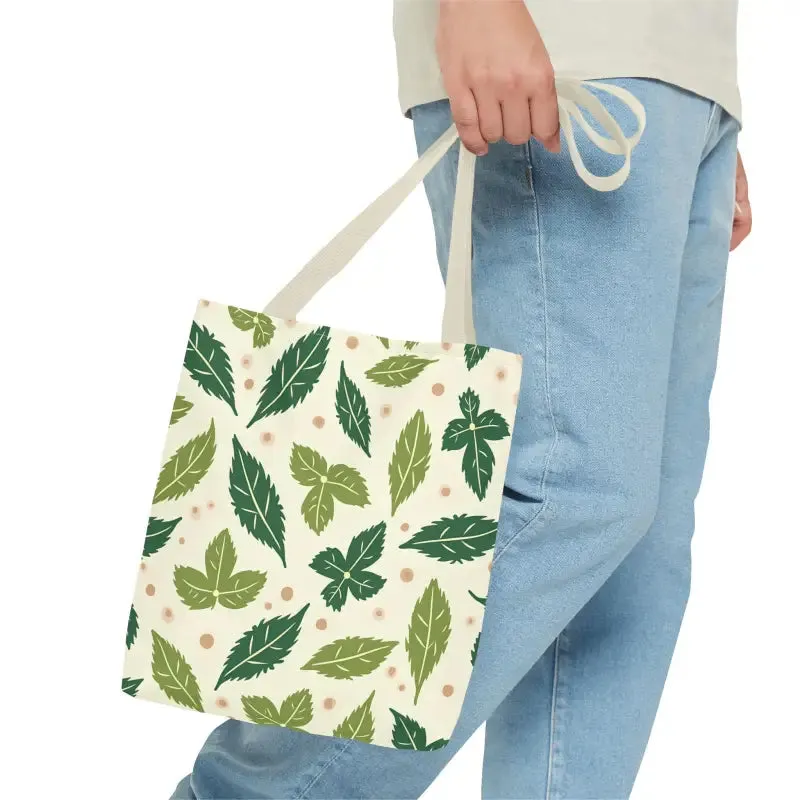 Eco Leaf Pattern Tote Bag Everyday Style