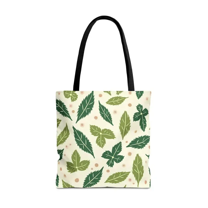 Eco Leaf Pattern Tote Bag Everyday Style