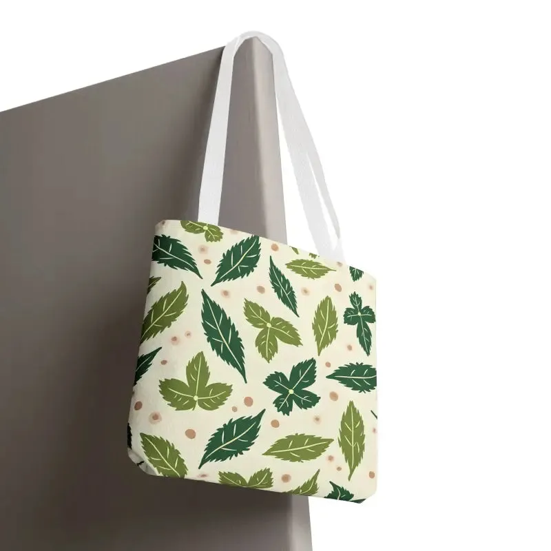 Eco Leaf Pattern Tote Bag Everyday Style