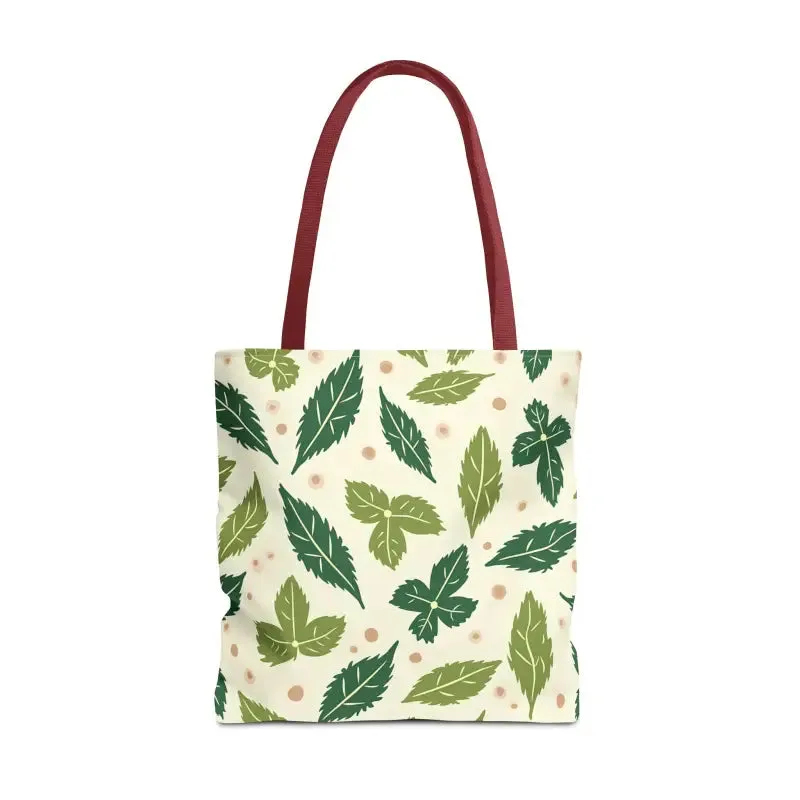 Eco Leaf Pattern Tote Bag Everyday Style