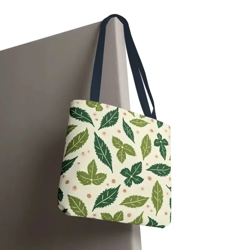 Eco Leaf Pattern Tote Bag Everyday Style