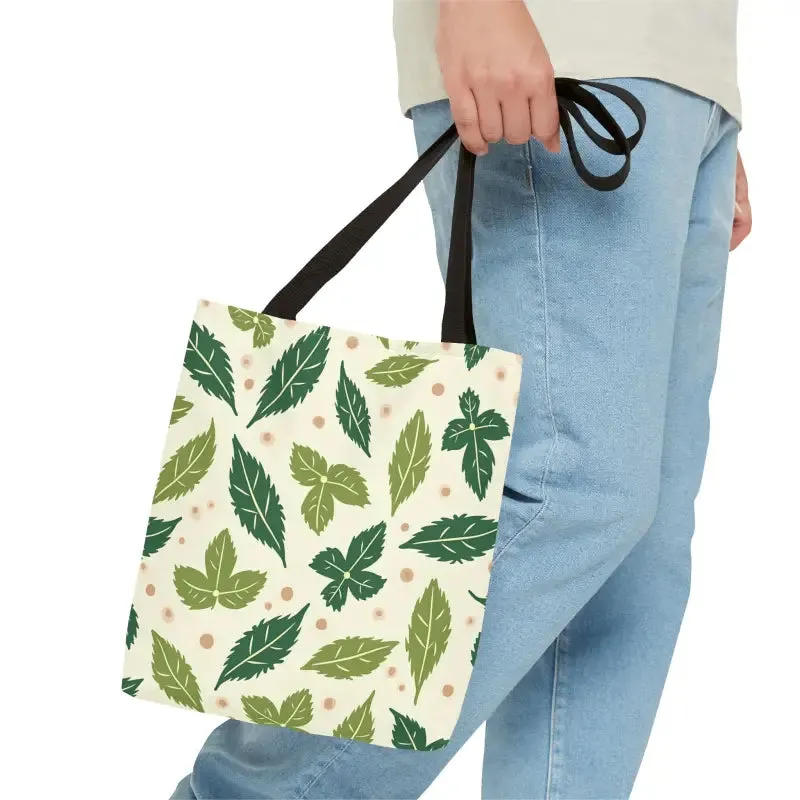 Eco Leaf Pattern Tote Bag Everyday Style