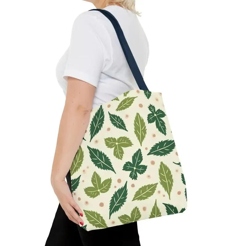Eco Leaf Pattern Tote Bag Everyday Style