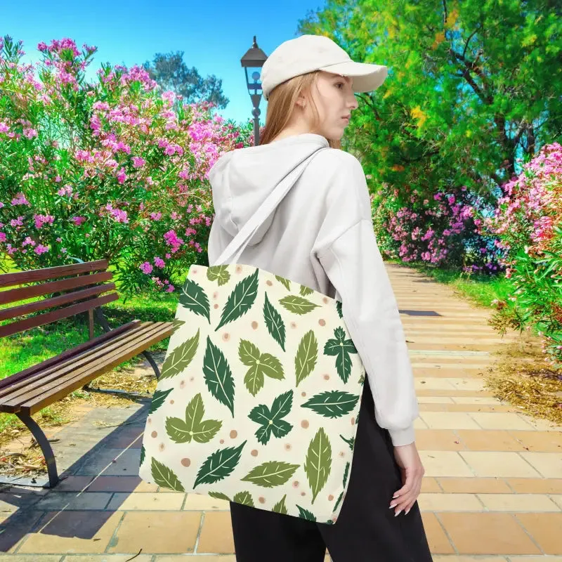 Eco Leaf Pattern Tote Bag Everyday Style