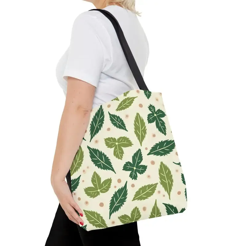 Eco Leaf Pattern Tote Bag Everyday Style