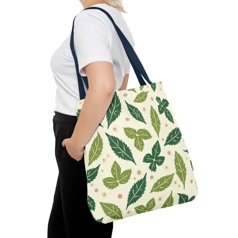 Eco Leaf Pattern Tote Bag Everyday Style
