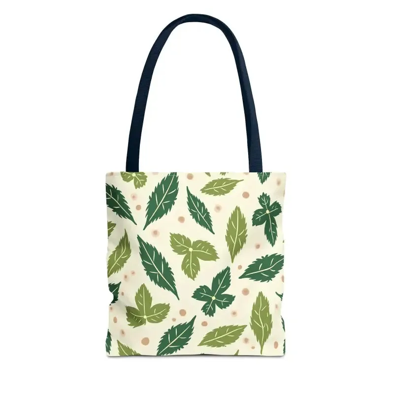 Eco Leaf Pattern Tote Bag Everyday Style