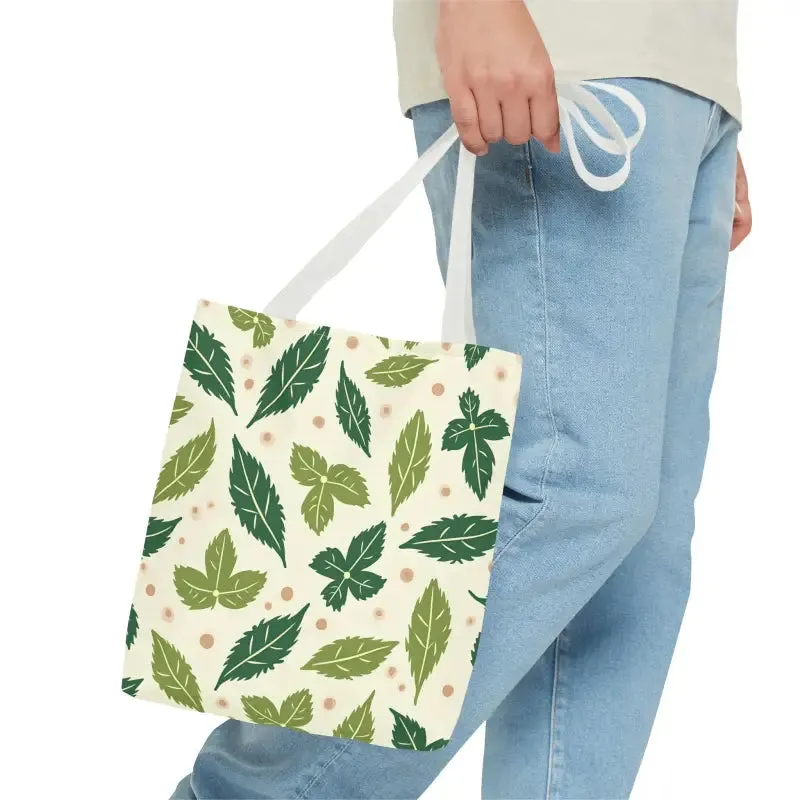 Eco Leaf Pattern Tote Bag Everyday Style