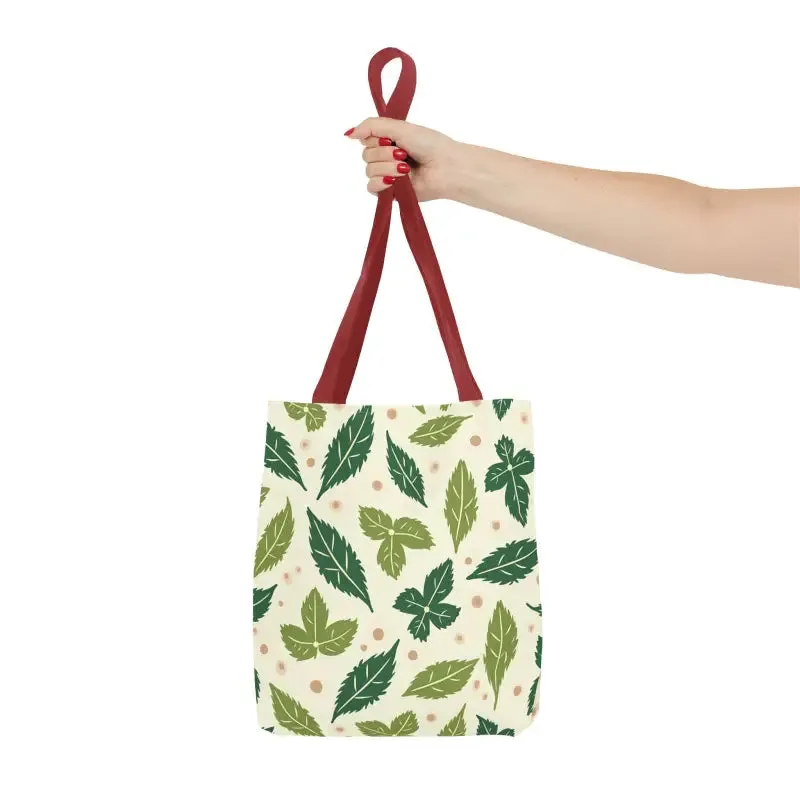 Eco Leaf Pattern Tote Bag Everyday Style