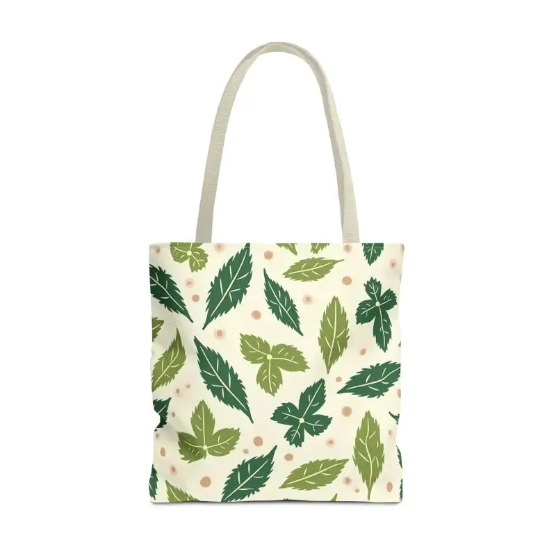 Eco Leaf Pattern Tote Bag Everyday Style