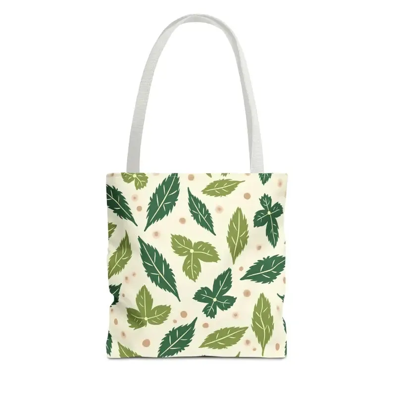 Eco Leaf Pattern Tote Bag Everyday Style