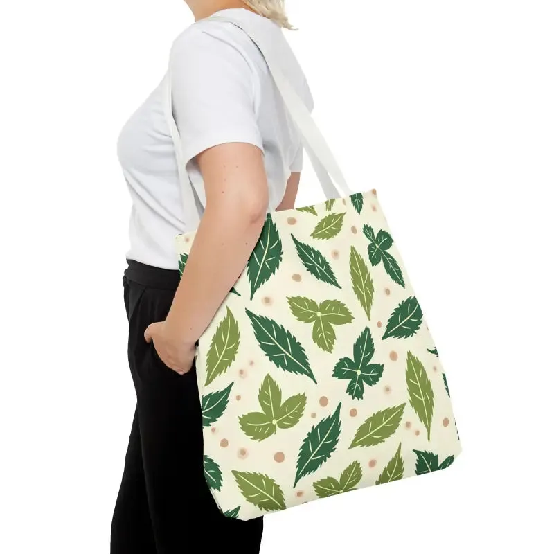 Eco Leaf Pattern Tote Bag Everyday Style