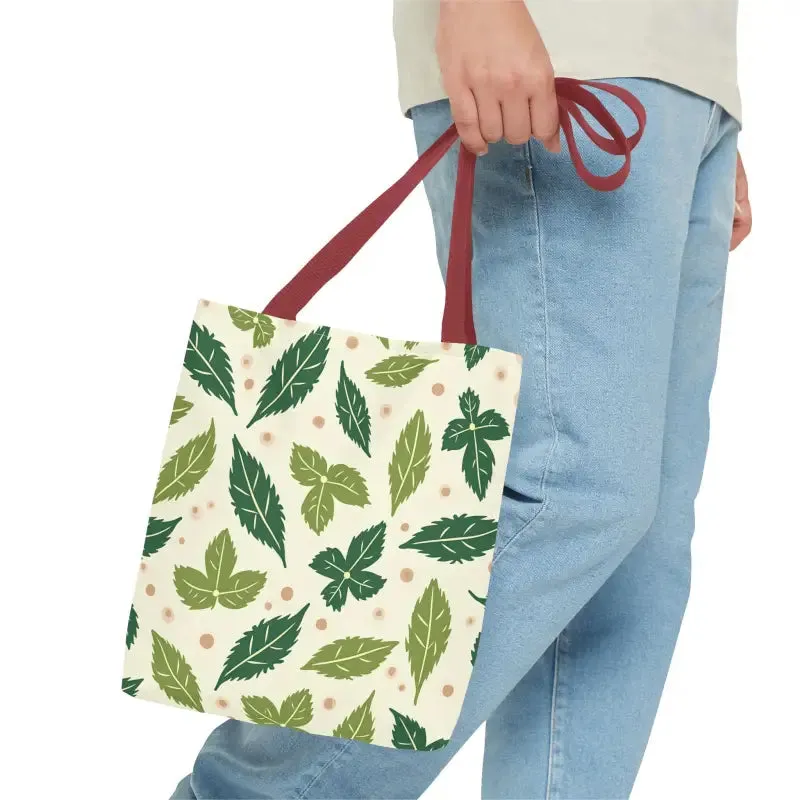 Eco Leaf Pattern Tote Bag Everyday Style