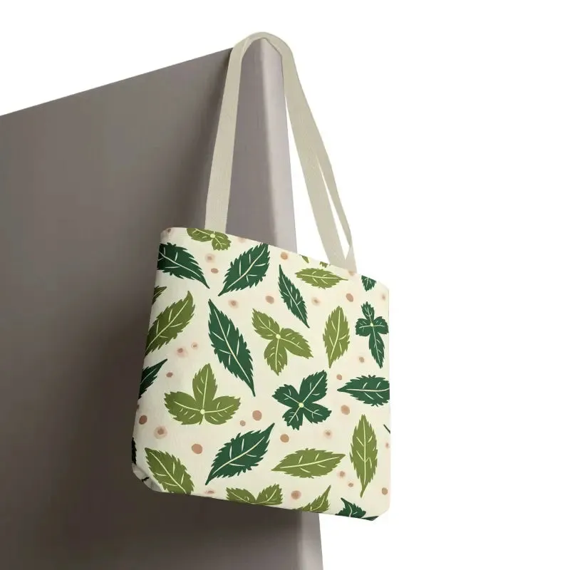 Eco Leaf Pattern Tote Bag Everyday Style