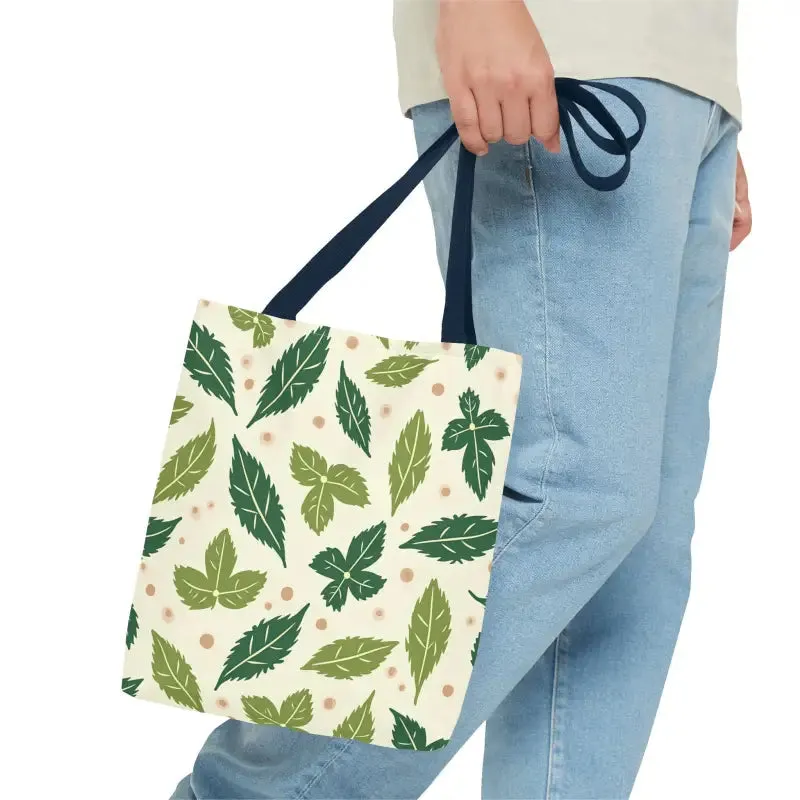 Eco Leaf Pattern Tote Bag Everyday Style