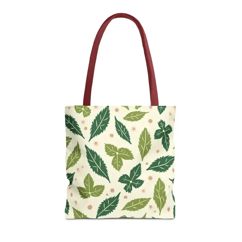 Eco Leaf Pattern Tote Bag Everyday Style
