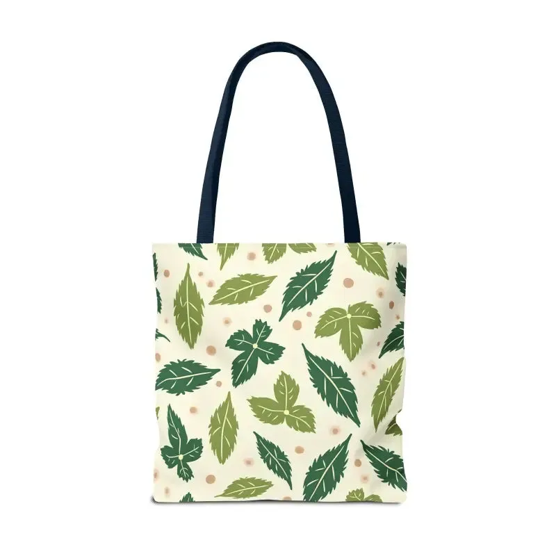 Eco Leaf Pattern Tote Bag Everyday Style