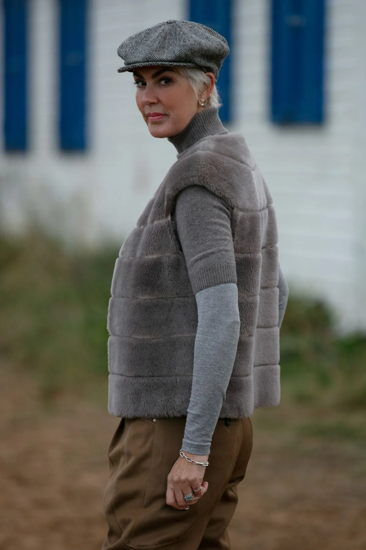 Edie Shearling Waistcoat