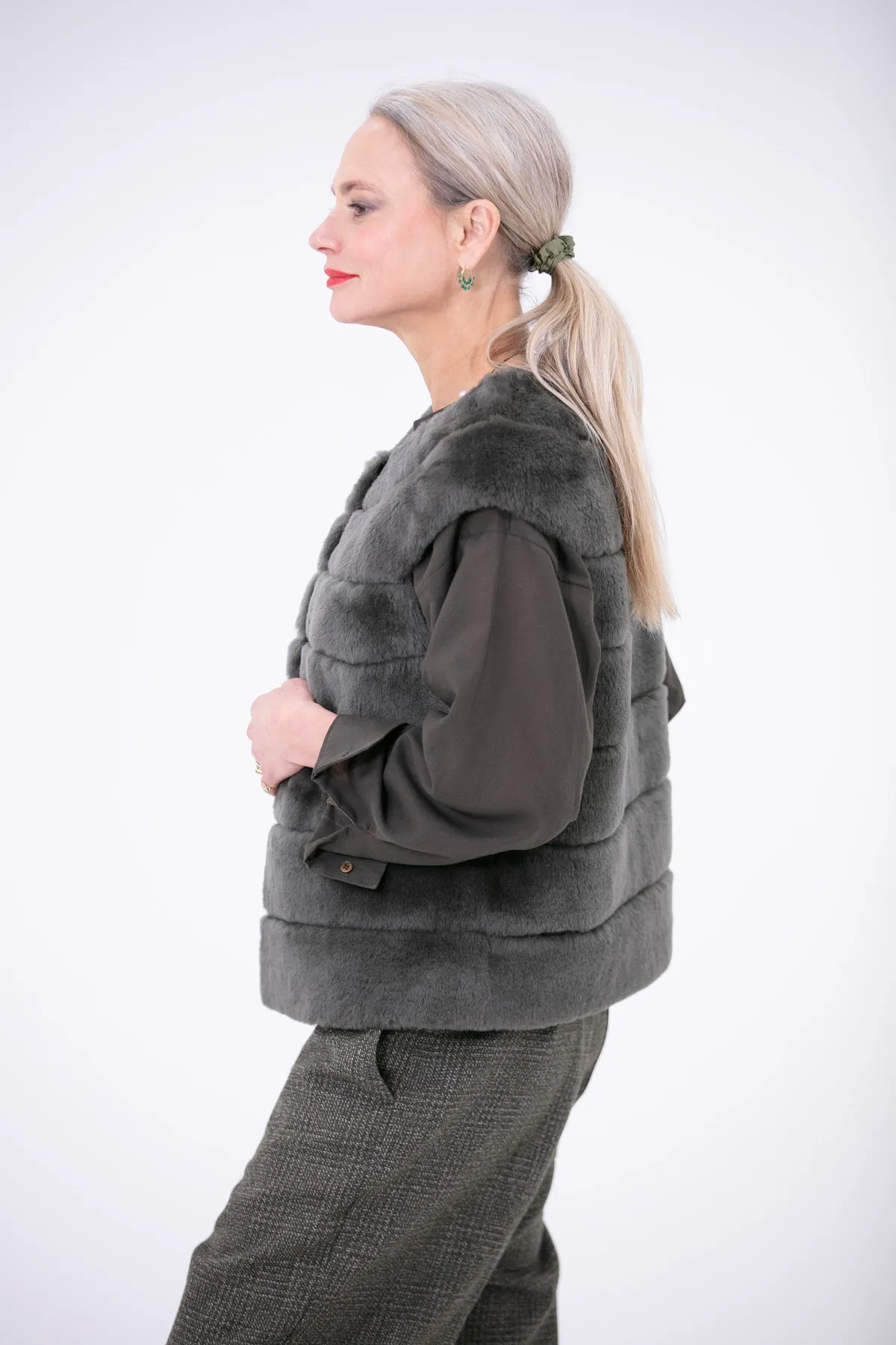 Edie Shearling Waistcoat