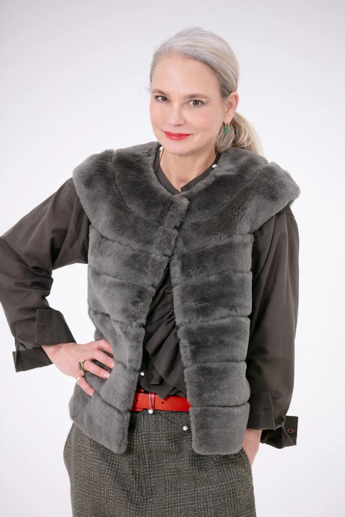Edie Shearling Waistcoat