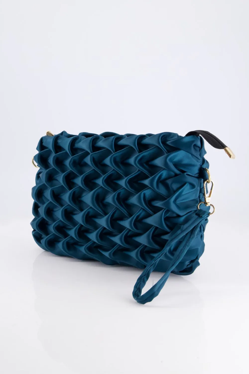 Elegance Clutch Deep Teal