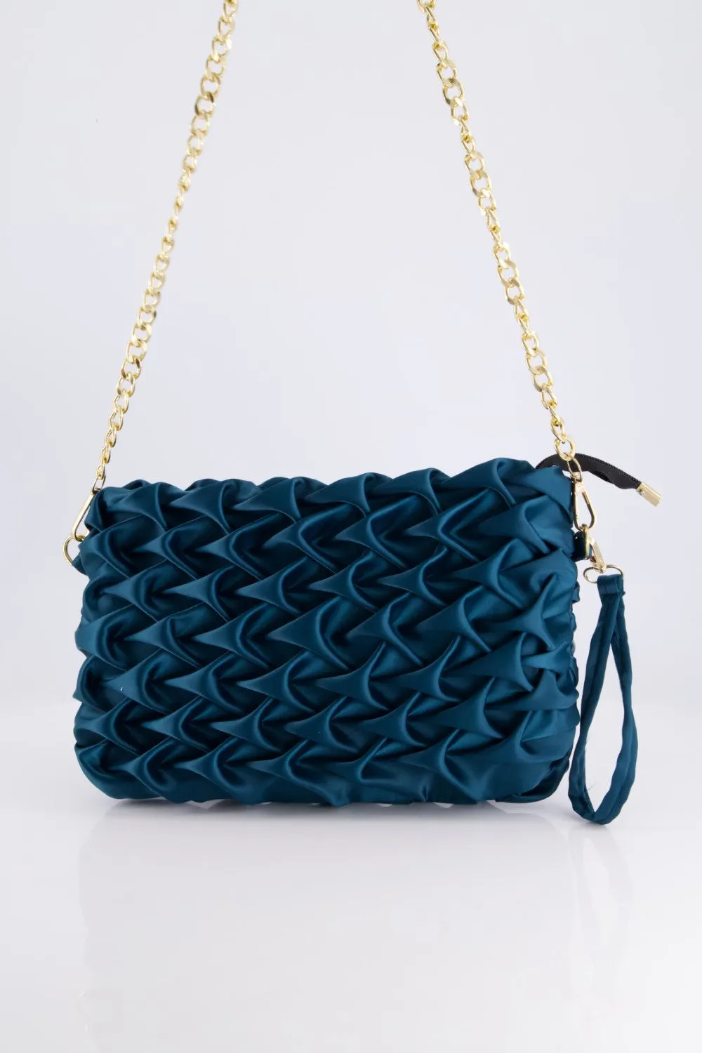 Elegance Clutch Deep Teal