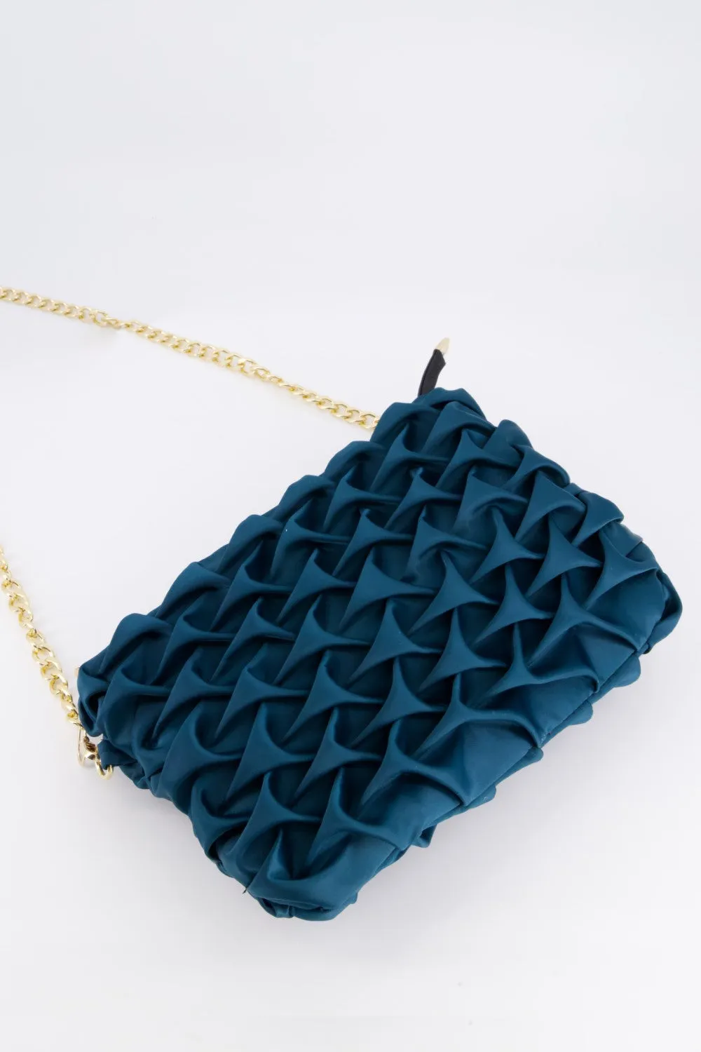 Elegance Clutch Deep Teal