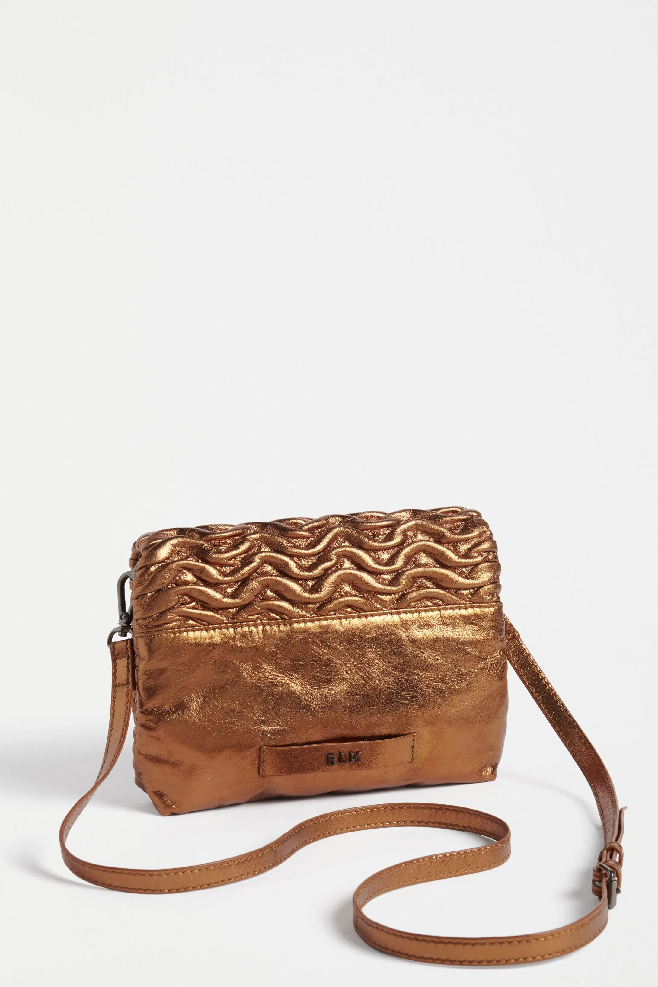 Elk Plissi Crossbody Bronze