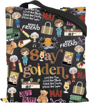ENSIANTH Movie Tote Bag Stay Sisters Gift Golden Dorothy Sophia Blanche Rose Fans -Bachelorette Parties Tote Bag
