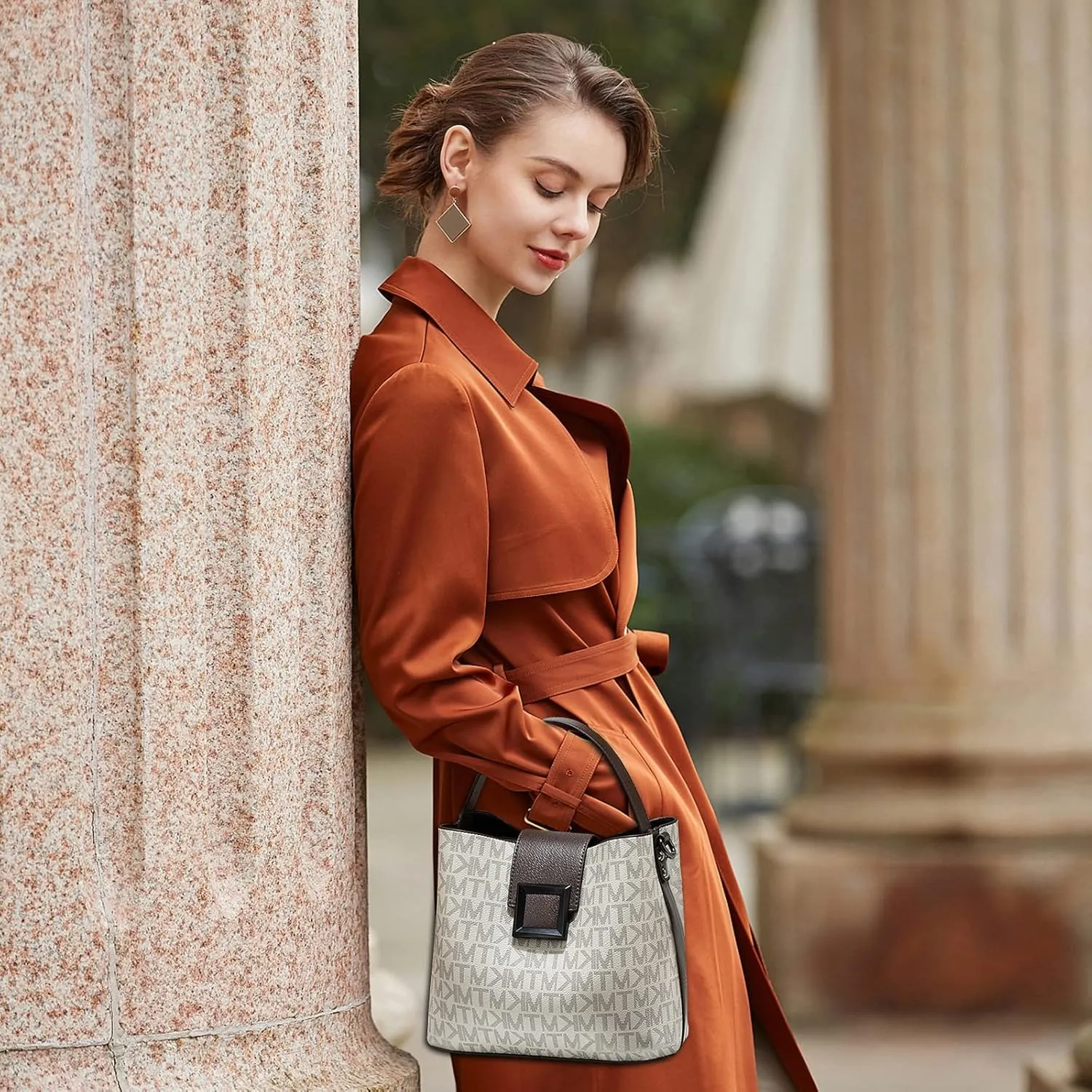 Ergocar Tote Bags for Women, Women's Tote Handbags, Fashion PVC, Women's Satchel, Purses Shoulder Bag, Woman Top-Handle Bags