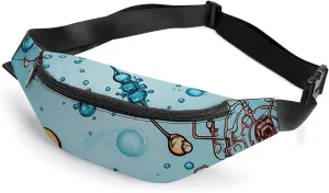 Fanny Packs Abstraction Biology Chemistry Printed Crossbody Bags Small Sling Bag Everywhere Belt Bag for Women Men Outdoor Travel Running