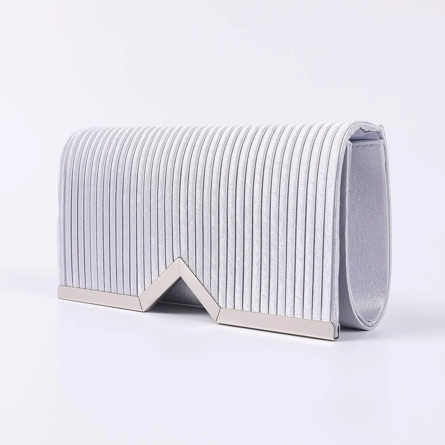 Fashion Clutch Women Evening Bags for Wallets Wedding Formal Prom Vertical bar Folding cloth Handbag purse