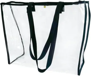 Fashion transparent waterproof PVC tote bag, one-shoulder travel essential, multifunctional storage artifact for shopping