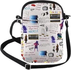 FEELMEM M Musical Inspired Gift M TV Show Fans Gift M Quote Crossbody Bag Musical Merchandise