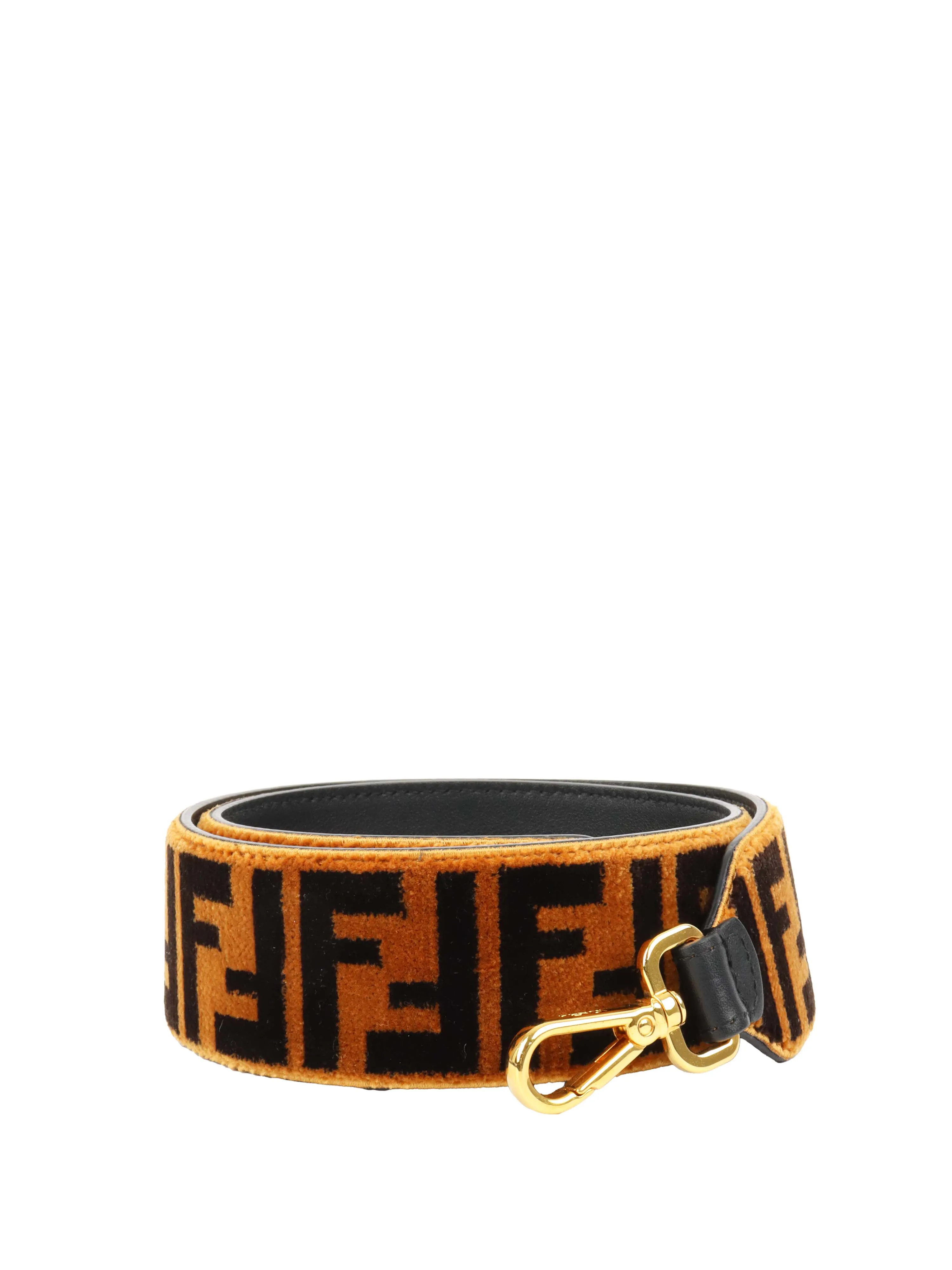 Fendi Shearling Wide Shoulder Strap.