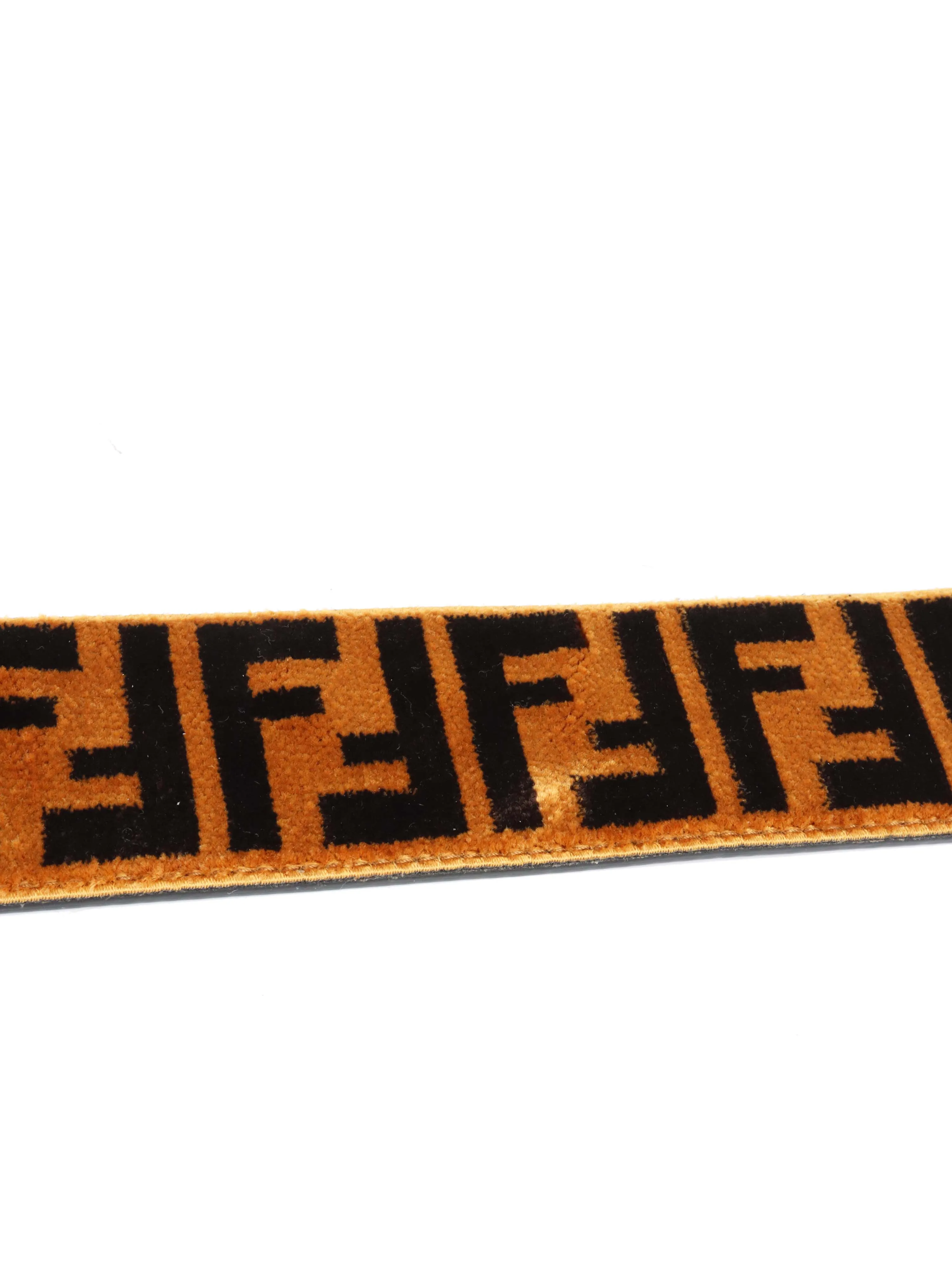 Fendi Shearling Wide Shoulder Strap.