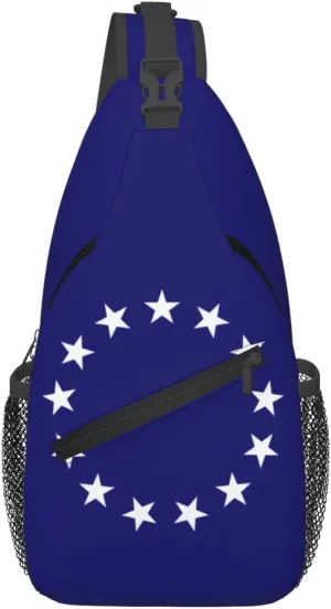Flag of a United States Foreign Service Officer Crossbody Bags For Women Men Chest Backpack Gym Shoulder Bag Travel Outdoor Sports Casual Crossbody Bags