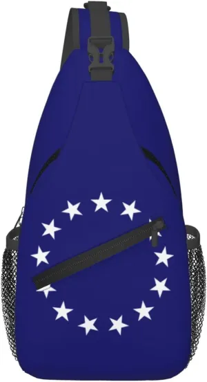 Flag of a United States Foreign Service Officer Crossbody Bags For Women Men Chest Backpack Gym Shoulder Bag Travel Outdoor Sports Casual Crossbody Bags