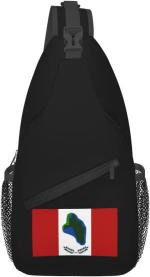 Flag of Cumberland Head Crossbody Bags For Women Men Chest Backpack Gym Shoulder Bag Travel Outdoor Sports Casual Crossbody Bags