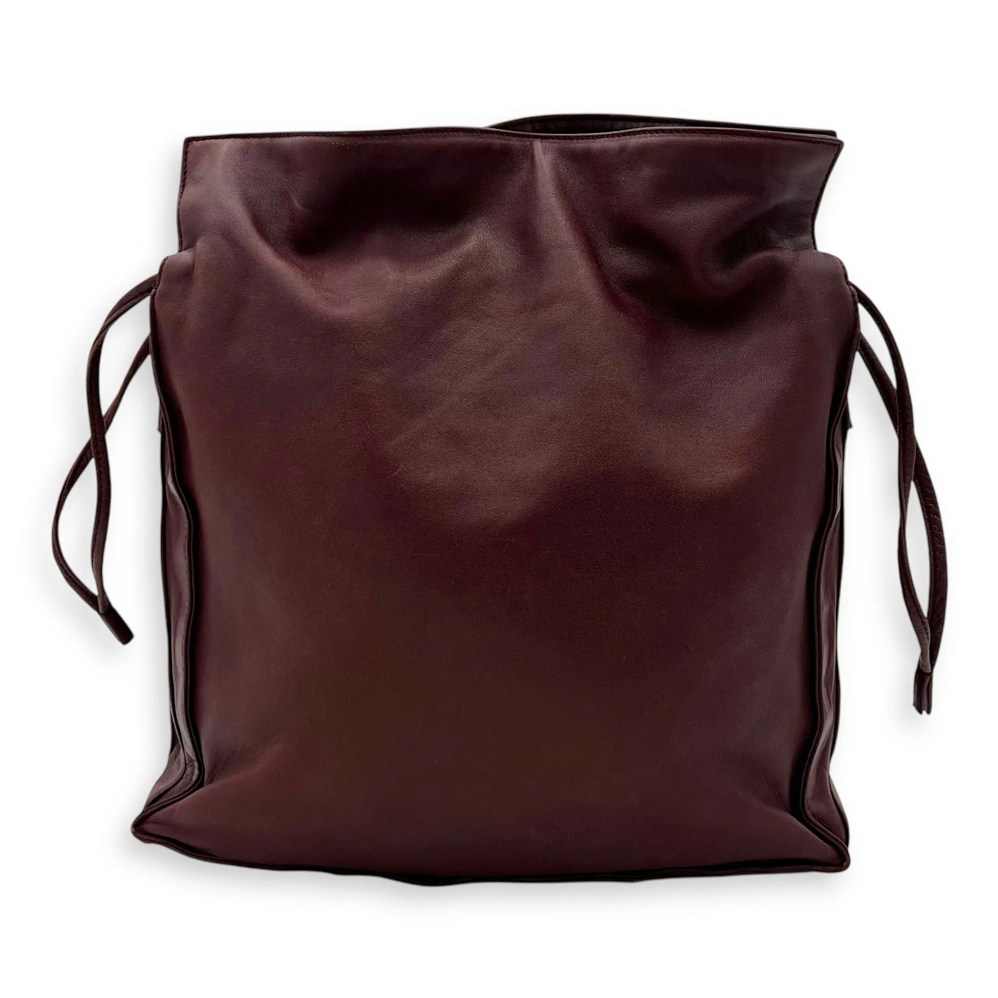 Flamenco Crossbody Bag Red in Calfskin, Silver hardware