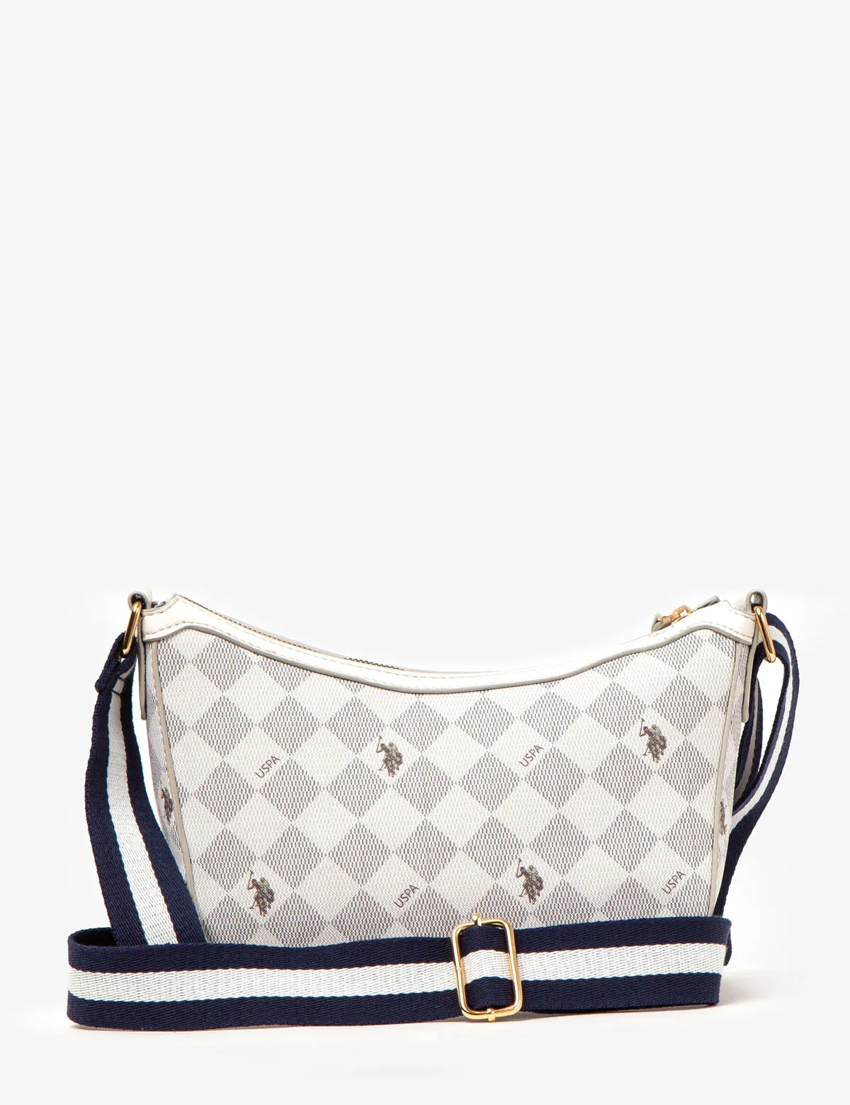 FLORAL DIAMOND CROSSBODY BAG