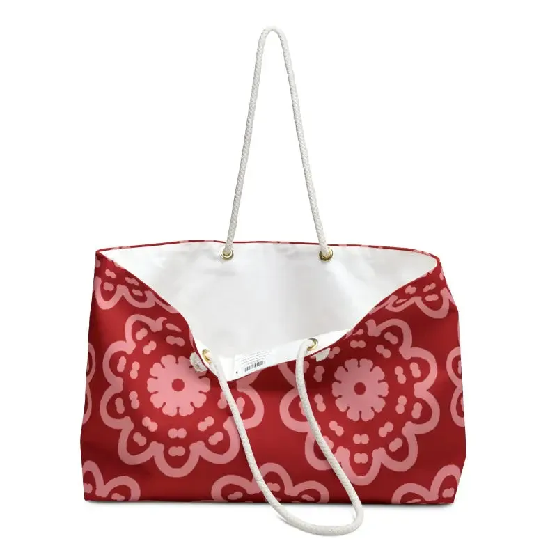 Floral Explosion Oversized Polyester Weekender Bag