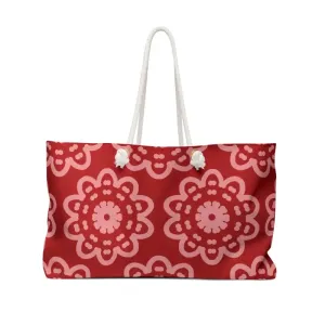 Floral Explosion Oversized Polyester Weekender Bag