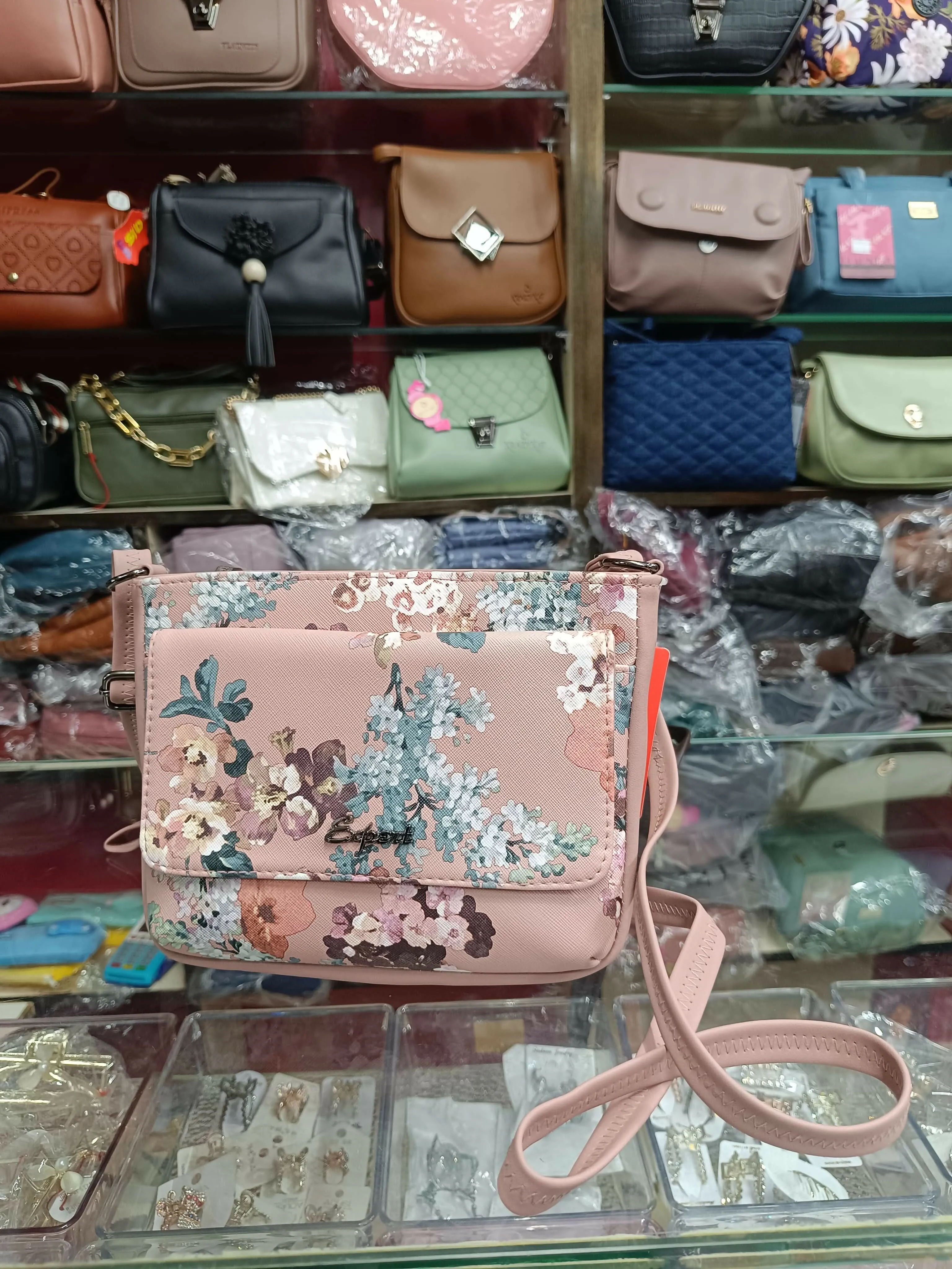Floral printed multi-rows fashion sling bags for women / girls
