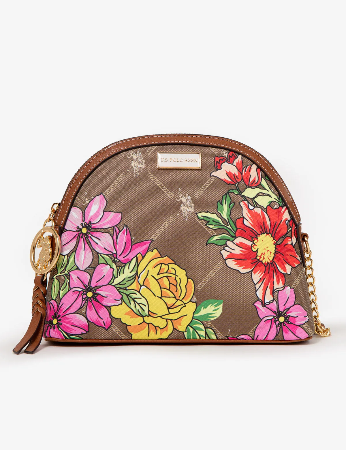 FLORAL SIGNATURE CROSSBODY BAG