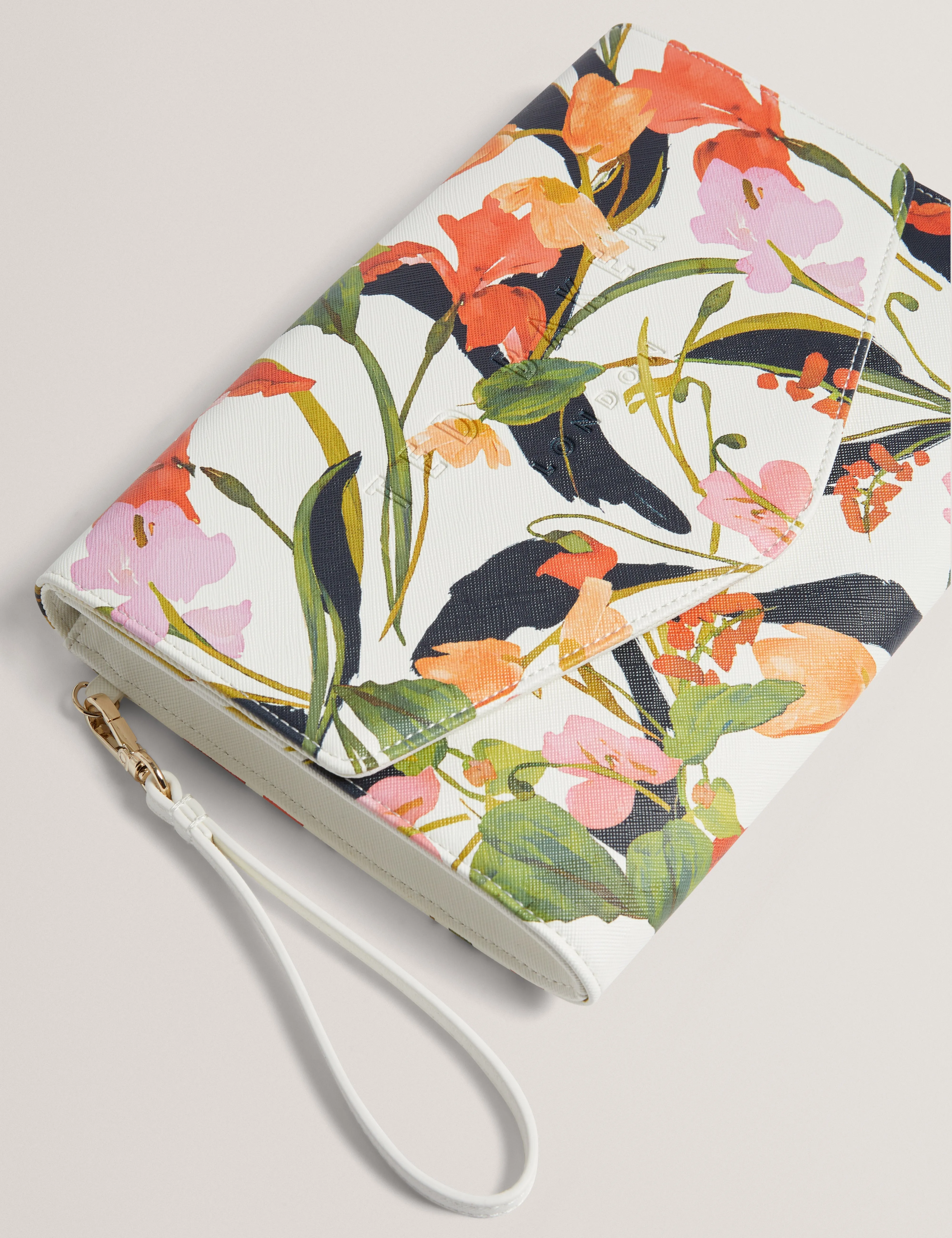 Floresi Floral Printed Icon Pouch Cream