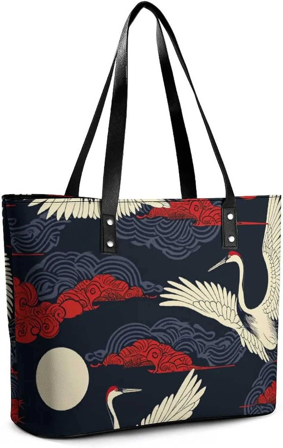 Flowers Women Soft Leather Handbags Tote Purses Shoulder Bucket Bags
