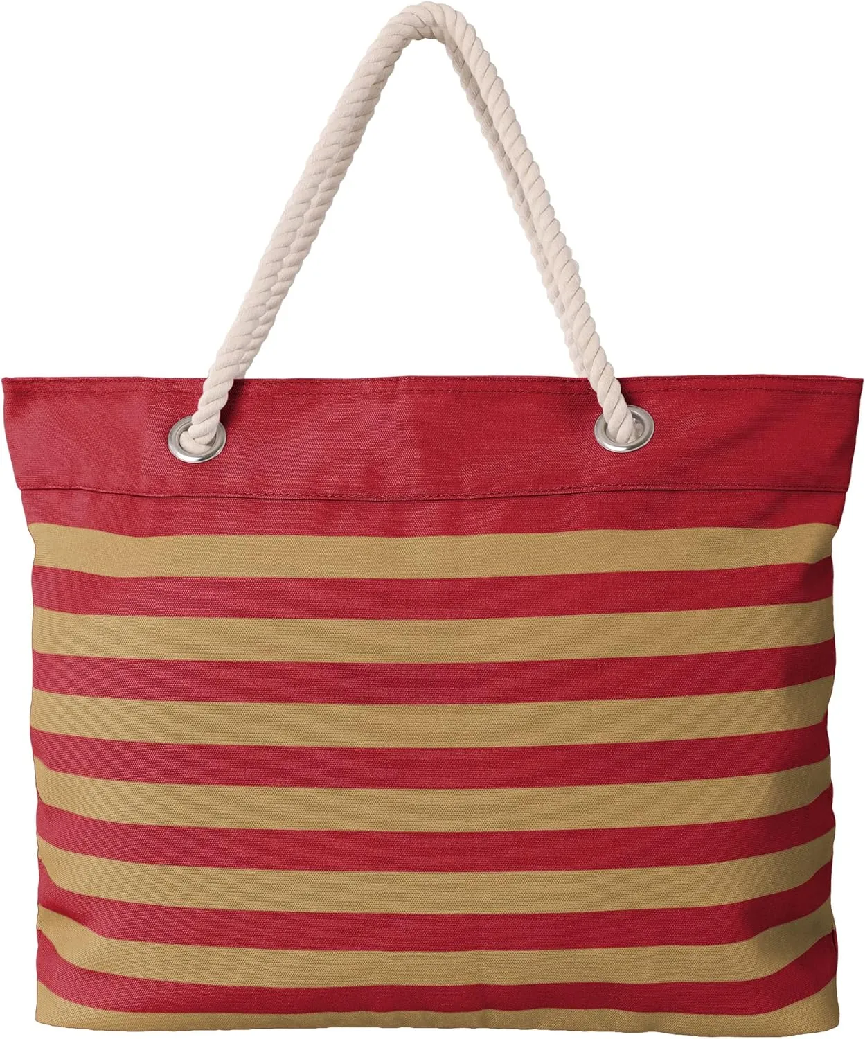 FOCO NFL Team Logo Nautical Stripe Tote Beach Bag